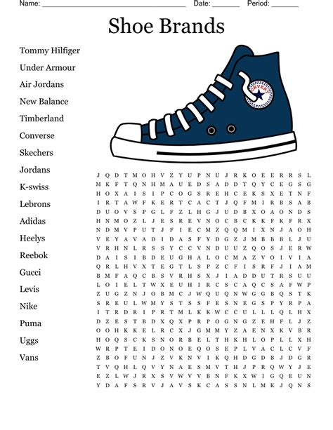 sneaker feature crossword.